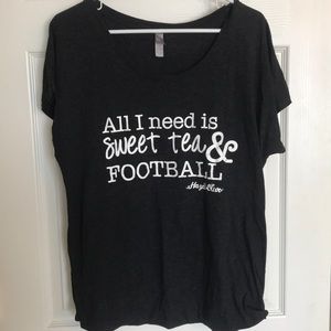 Hazel & Olive Football and Sweet Tea shirt